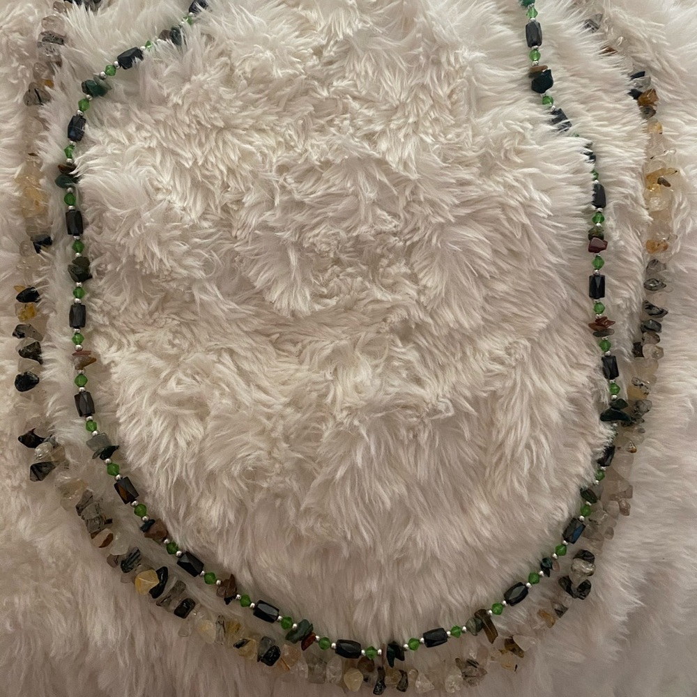 Natural stone necklace/bracelets!